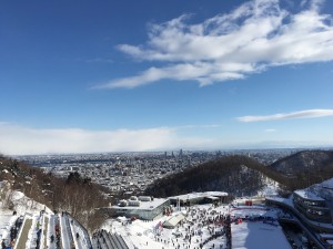 Sapporo Ookurayamalta nähtynä
